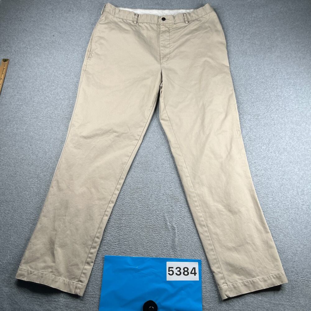 Roundtree & Yorke Vintage Chino Khaki Casual Mens 38 x34 Classic